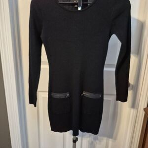AGB Black Knit Sweater Dress-Small